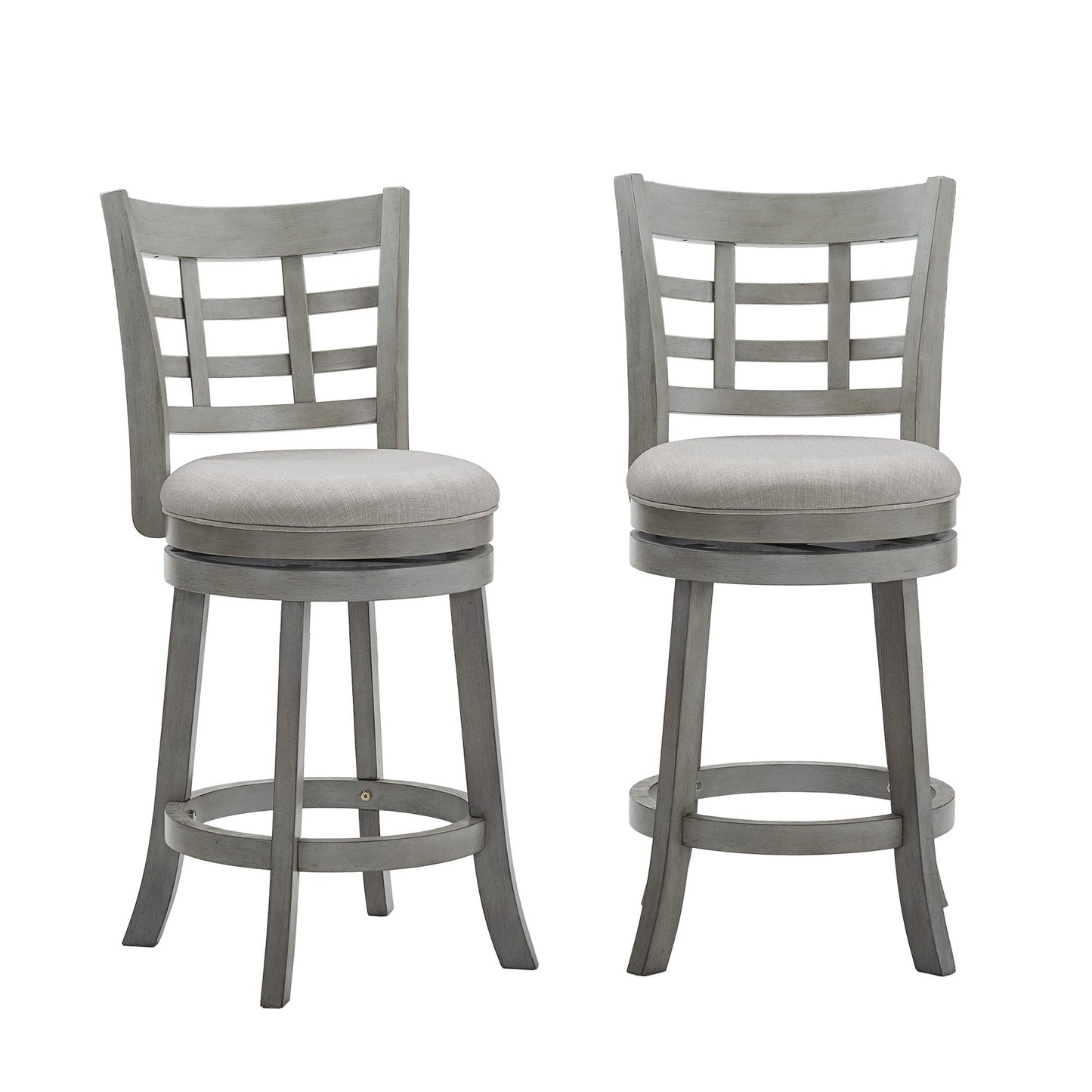 Tabouret de bar pivotant à dossier rembourré Rovinj