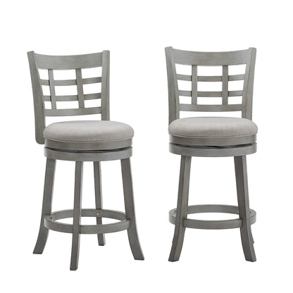 Tabouret de bar pivotant à dossier rembourré Rovinj