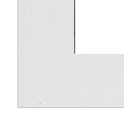 Miroir de ferme rustique Miroir de courtoisie Cadre en bois massif avec miroir de style grange en métal