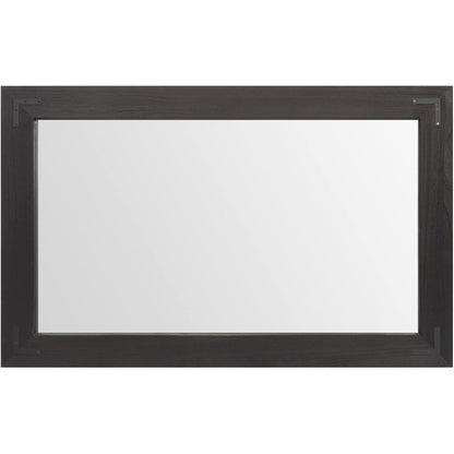 Miroir mural rustique encadré en bois, miroir de salle de bain en bois naturel