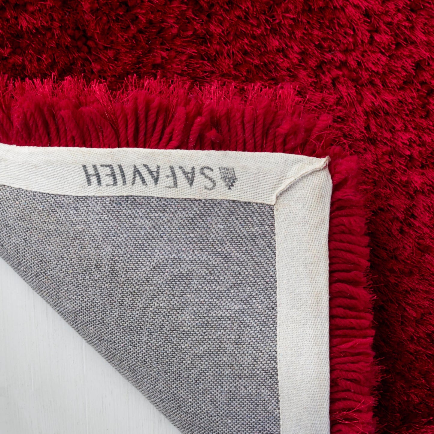 Tapis Shaggy de luxe SAFAVIEH Bahija Rudina de 7,6 cm d'épaisseur