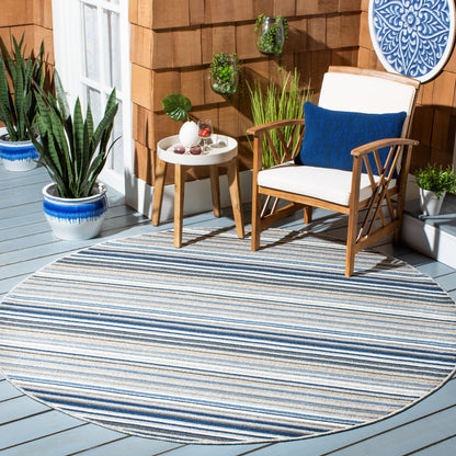 Tapis de patio imperméable à rayures pour intérieur/extérieur SAFAVIEH Cabana Gafia