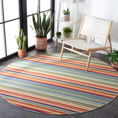 Tapis de patio imperméable à rayures pour intérieur/extérieur SAFAVIEH Cabana Gafia