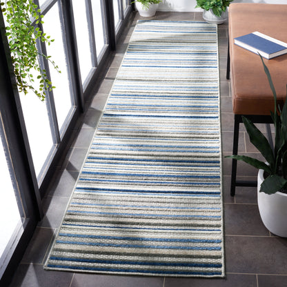 Tapis de patio imperméable à rayures pour intérieur/extérieur SAFAVIEH Cabana Gafia
