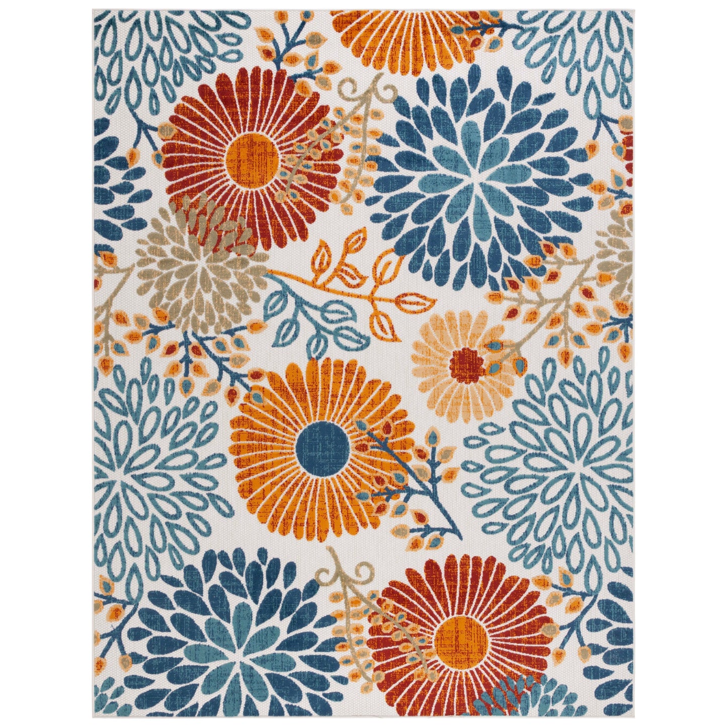 SAFAVIEH Tapis floral de patio imperméable intérieur/extérieur Cabana Hillechien
