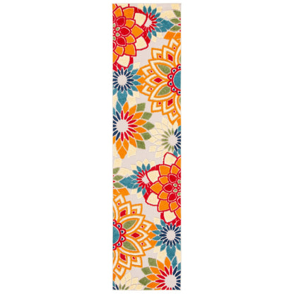 Tapis de patio imperméable à motif floral pour intérieur/extérieur SAFAVIEH Cabana Ingke