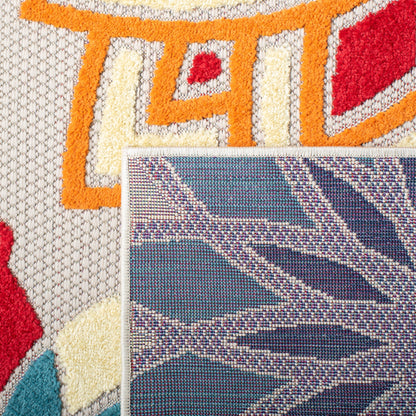 Tapis de patio imperméable à motif floral pour intérieur/extérieur SAFAVIEH Cabana Ingke