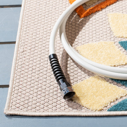 Tapis de patio imperméable à motif floral pour intérieur/extérieur SAFAVIEH Cabana Ingke