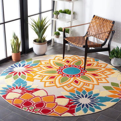Tapis de patio imperméable à motif floral pour intérieur/extérieur SAFAVIEH Cabana Ingke