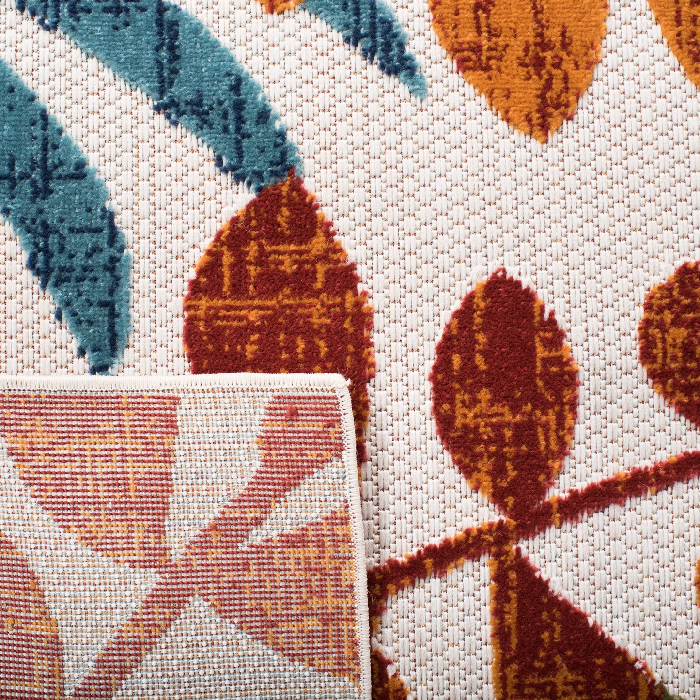 Tapis de patio imperméable à motif floral pour intérieur/extérieur SAFAVIEH Cabana Neera