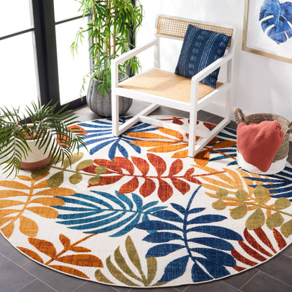 Tapis de patio imperméable à motif floral pour intérieur/extérieur SAFAVIEH Cabana Neera