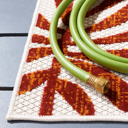 Tapis de patio imperméable à motif floral pour intérieur/extérieur SAFAVIEH Cabana Neera