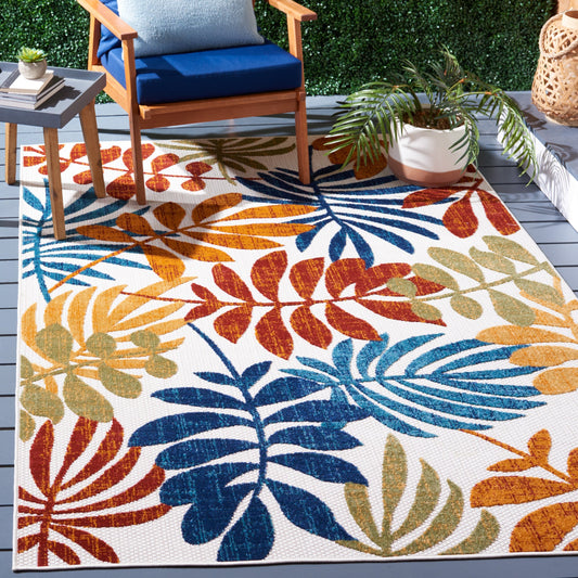 Tapis de patio imperméable à motif floral pour intérieur/extérieur SAFAVIEH Cabana Neera
