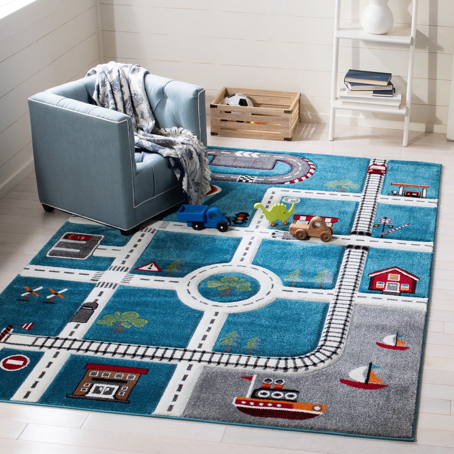 Tapis de route de quartier SAFAVIEH Carousel Kids Riemy