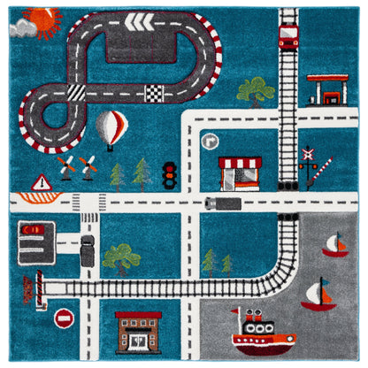 Tapis de route de quartier SAFAVIEH Carousel Kids Riemy