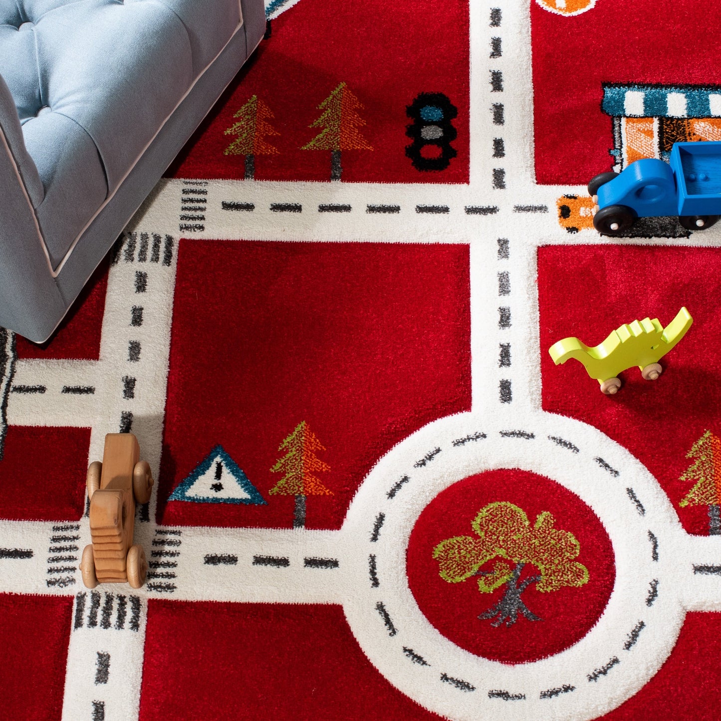 Tapis de route de quartier SAFAVIEH Carousel Kids Riemy