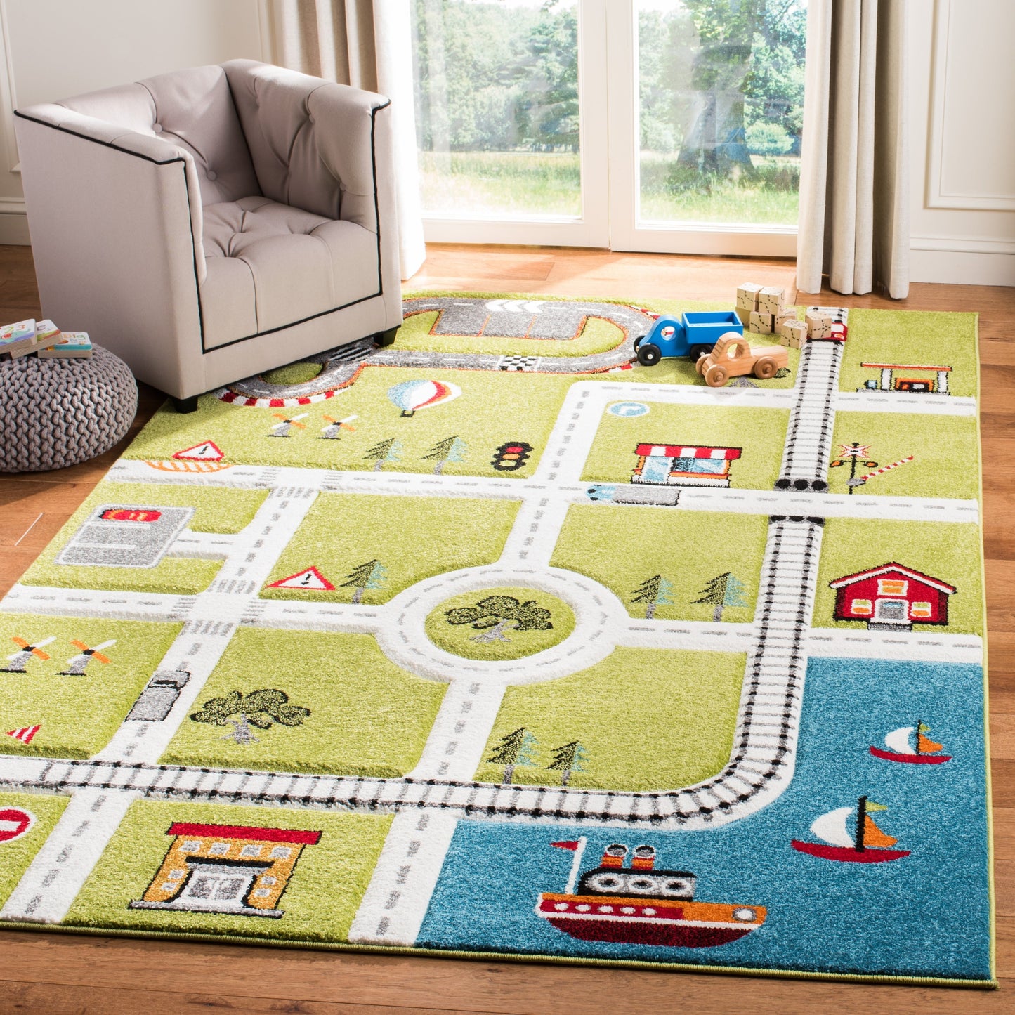 Tapis de route de quartier SAFAVIEH Carousel Kids Riemy