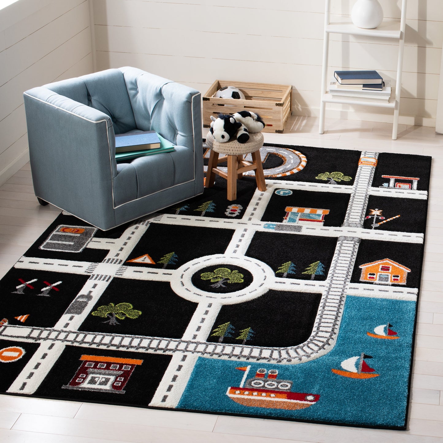 Tapis de route de quartier SAFAVIEH Carousel Kids Riemy