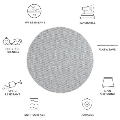 Tapis de patio/jardin imperméable SAFAVIEH Courtyard Begajeta pour intérieur/extérieur.