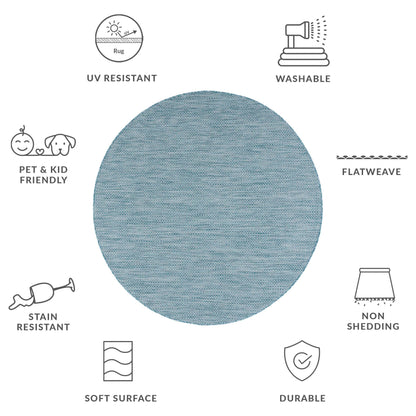 Tapis de patio/jardin imperméable SAFAVIEH Courtyard Begajeta pour intérieur/extérieur.