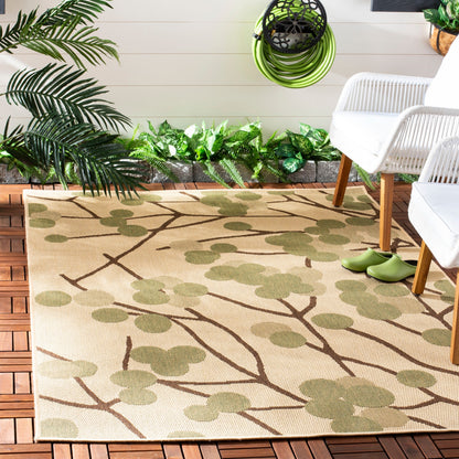 Tapis de jardin imperméable pour intérieur/extérieur SAFAVIEH Courtyard Delois