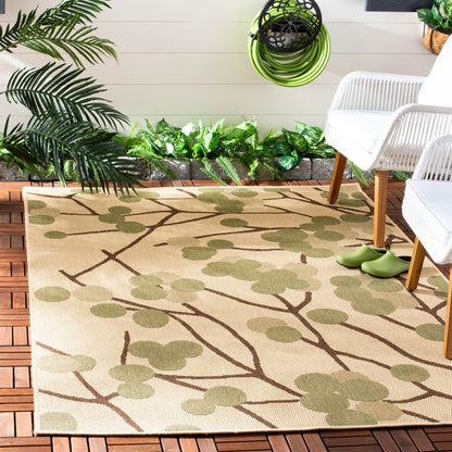 Tapis de jardin imperméable pour intérieur/extérieur SAFAVIEH Courtyard Delois