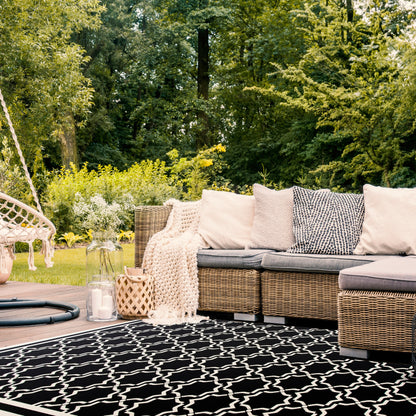 Tapis de jardin imperméable pour intérieur/extérieur SAFAVIEH Courtyard Gulsin