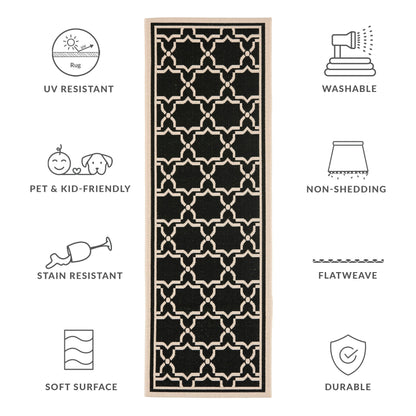 Tapis de jardin imperméable pour intérieur/extérieur SAFAVIEH Courtyard Gulsin