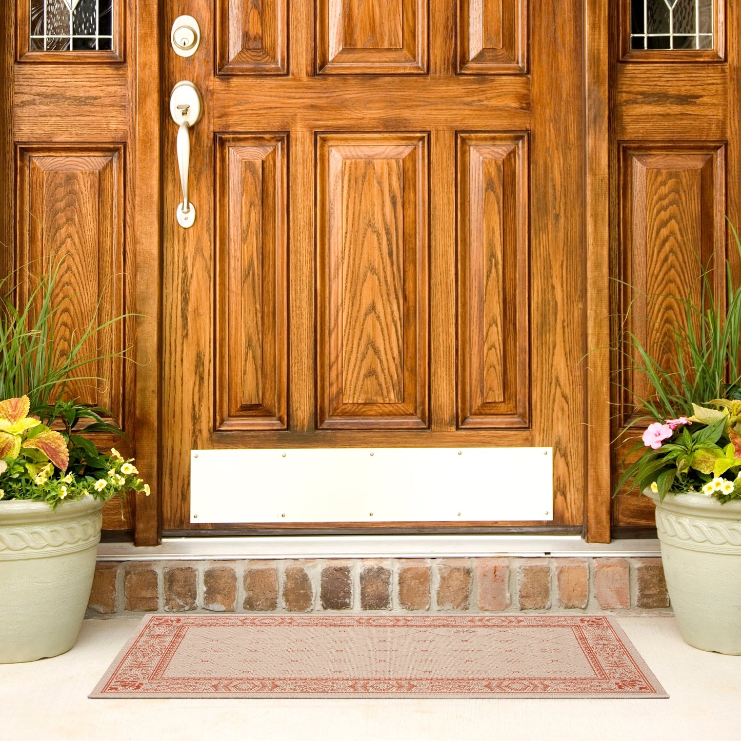 Tapis de jardin imperméable pour intérieur/extérieur SAFAVIEH Courtyard Hendrina