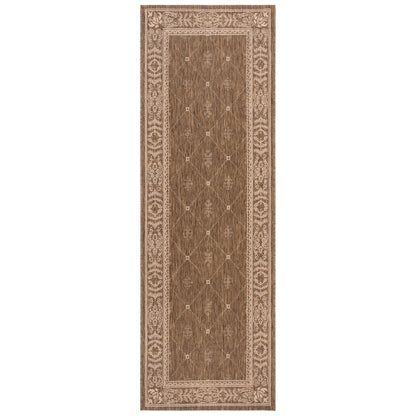 Tapis de jardin imperméable pour intérieur/extérieur SAFAVIEH Courtyard Hendrina