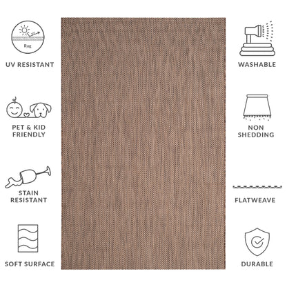 Tapis de jardin imperméable SAFAVIEH Courtyard Ilmur pour intérieur/extérieur