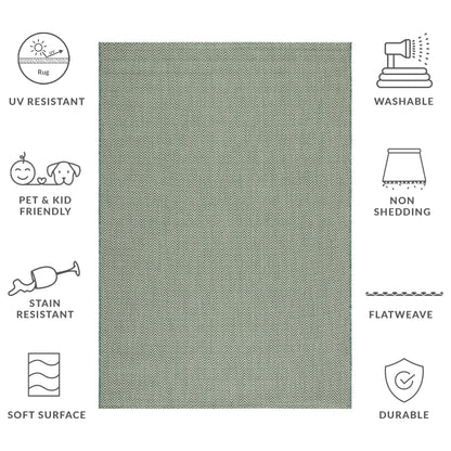 Tapis de jardin imperméable SAFAVIEH Courtyard Ilmur pour intérieur/extérieur