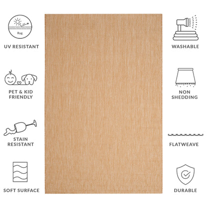 Tapis de jardin imperméable SAFAVIEH Courtyard Ilmur pour intérieur/extérieur