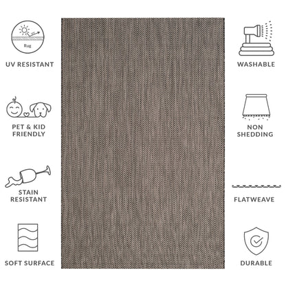 Tapis de jardin imperméable SAFAVIEH Courtyard Ilmur pour intérieur/extérieur