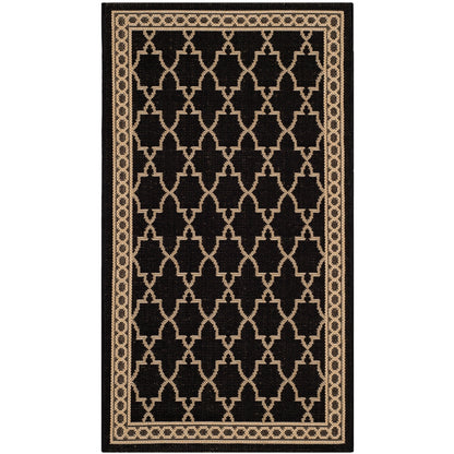 Tapis de jardin imperméable pour intérieur/extérieur SAFAVIEH Courtyard Janell Treillis