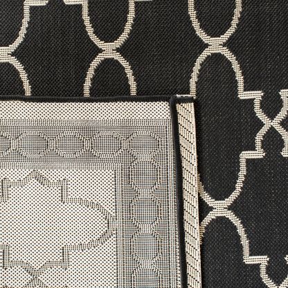 Tapis de jardin imperméable pour intérieur/extérieur SAFAVIEH Courtyard Janell Treillis