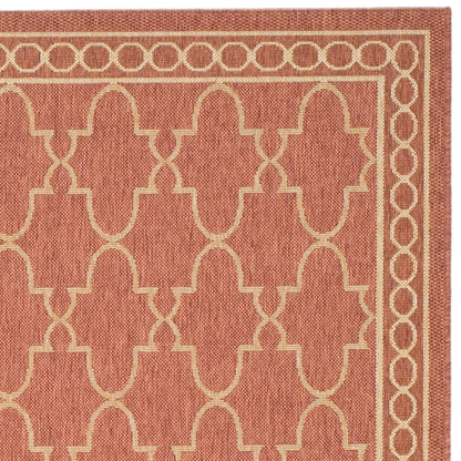 Tapis de jardin imperméable pour intérieur/extérieur SAFAVIEH Courtyard Janell Treillis