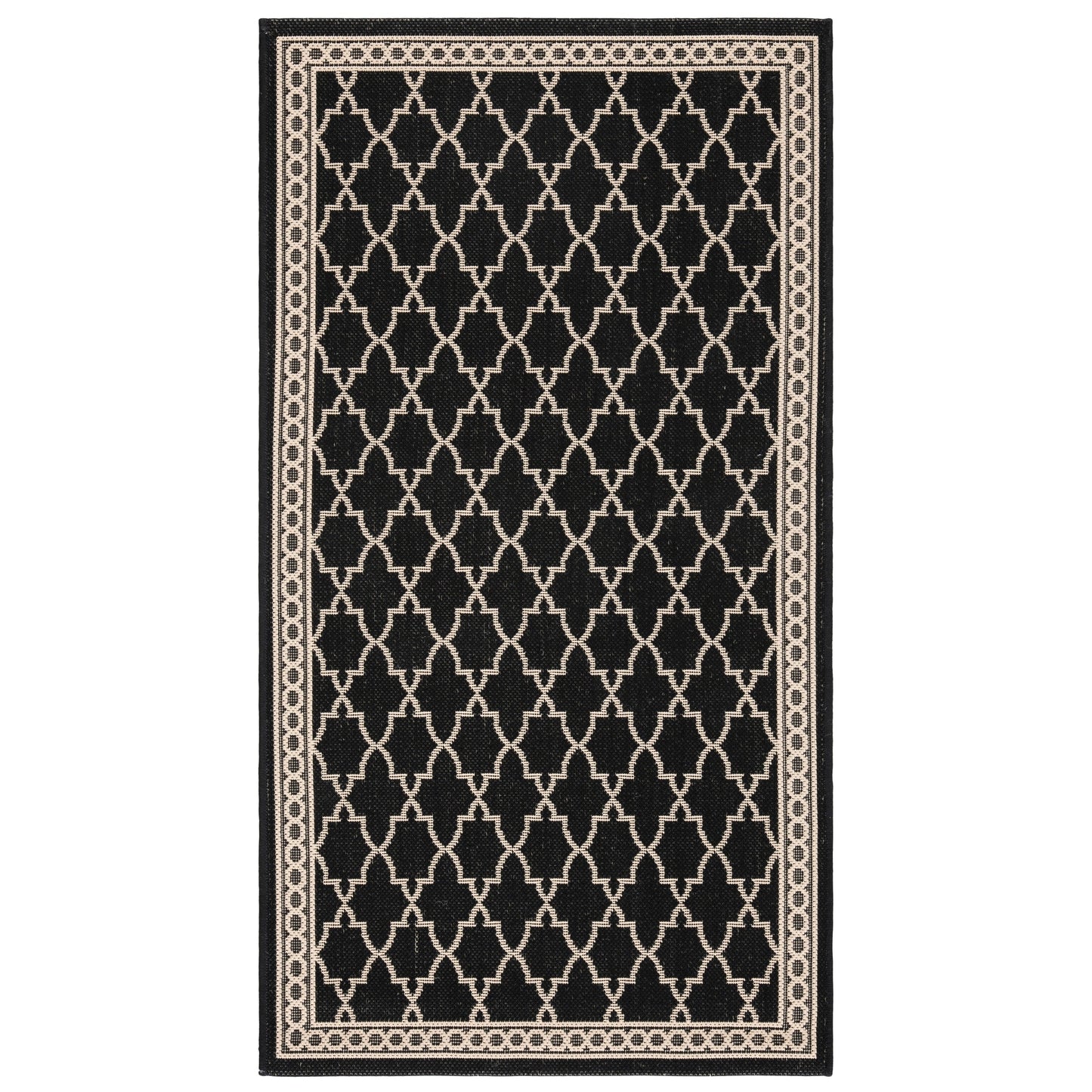 Tapis de jardin imperméable pour intérieur/extérieur SAFAVIEH Courtyard Janell Treillis