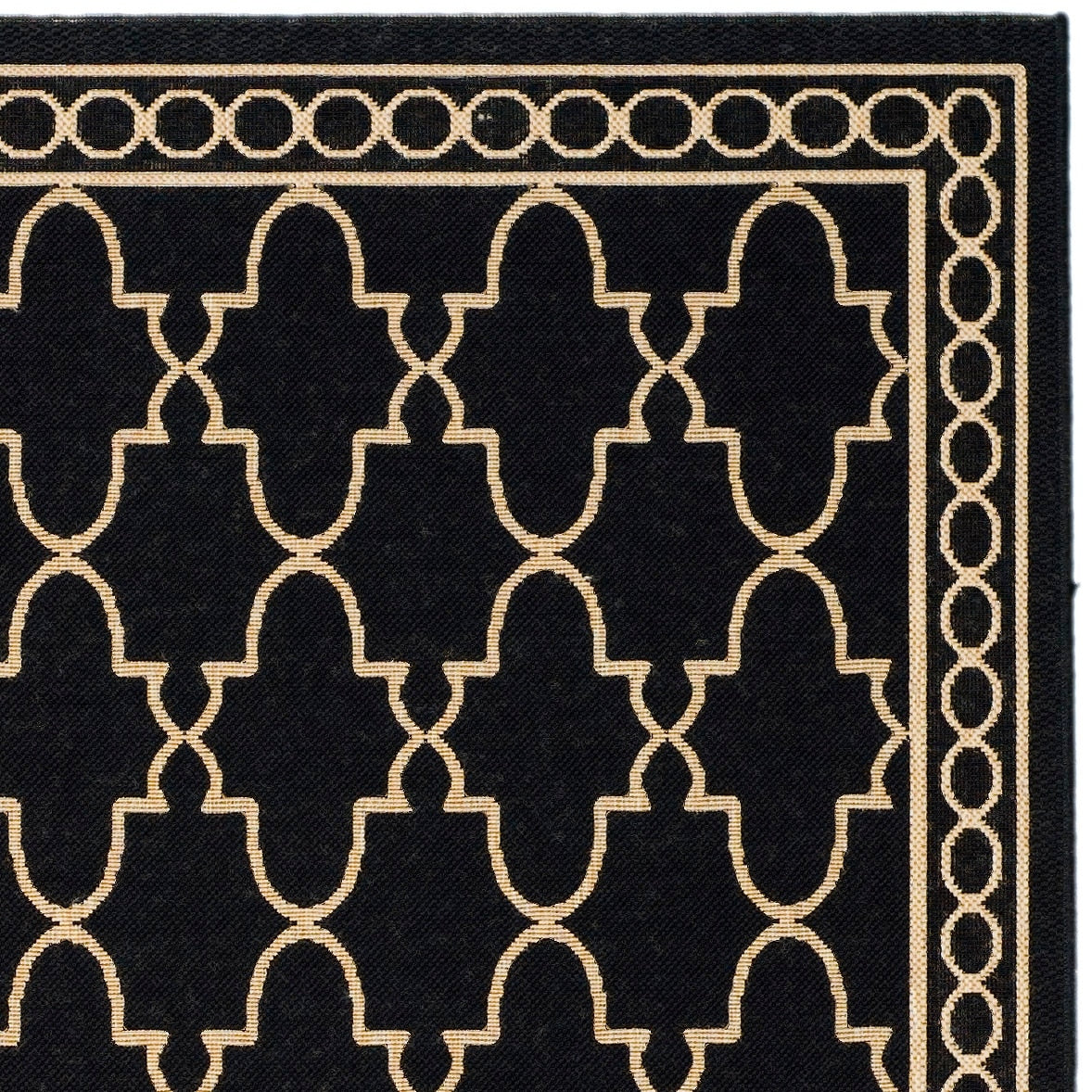 Tapis de jardin imperméable pour intérieur/extérieur SAFAVIEH Courtyard Janell Treillis