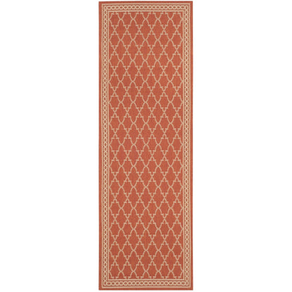 Tapis de jardin imperméable pour intérieur/extérieur SAFAVIEH Courtyard Janell Treillis