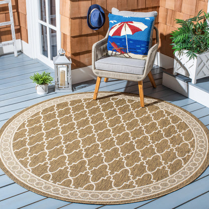 Tapis de jardin imperméable pour intérieur/extérieur SAFAVIEH Courtyard Janell Treillis