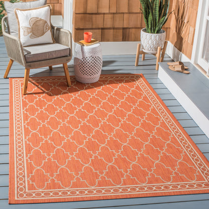 Tapis de jardin imperméable pour intérieur/extérieur SAFAVIEH Courtyard Janell Treillis