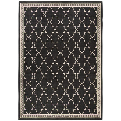Tapis de jardin imperméable pour intérieur/extérieur SAFAVIEH Courtyard Janell Treillis