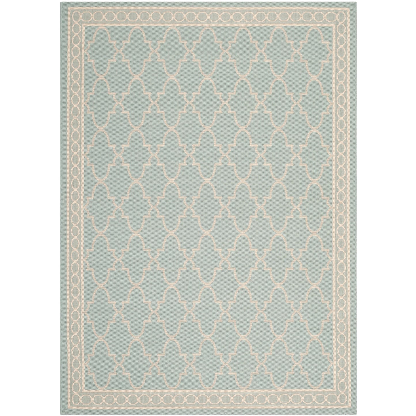 Tapis de jardin imperméable pour intérieur/extérieur SAFAVIEH Courtyard Janell Treillis