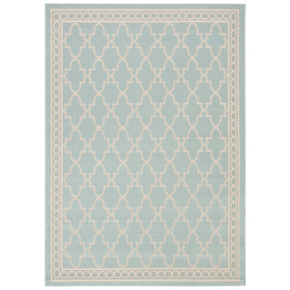 Tapis de jardin imperméable pour intérieur/extérieur SAFAVIEH Courtyard Janell Treillis