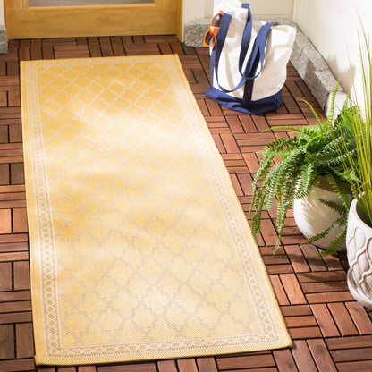Tapis de jardin imperméable pour intérieur/extérieur SAFAVIEH Courtyard Janell Treillis