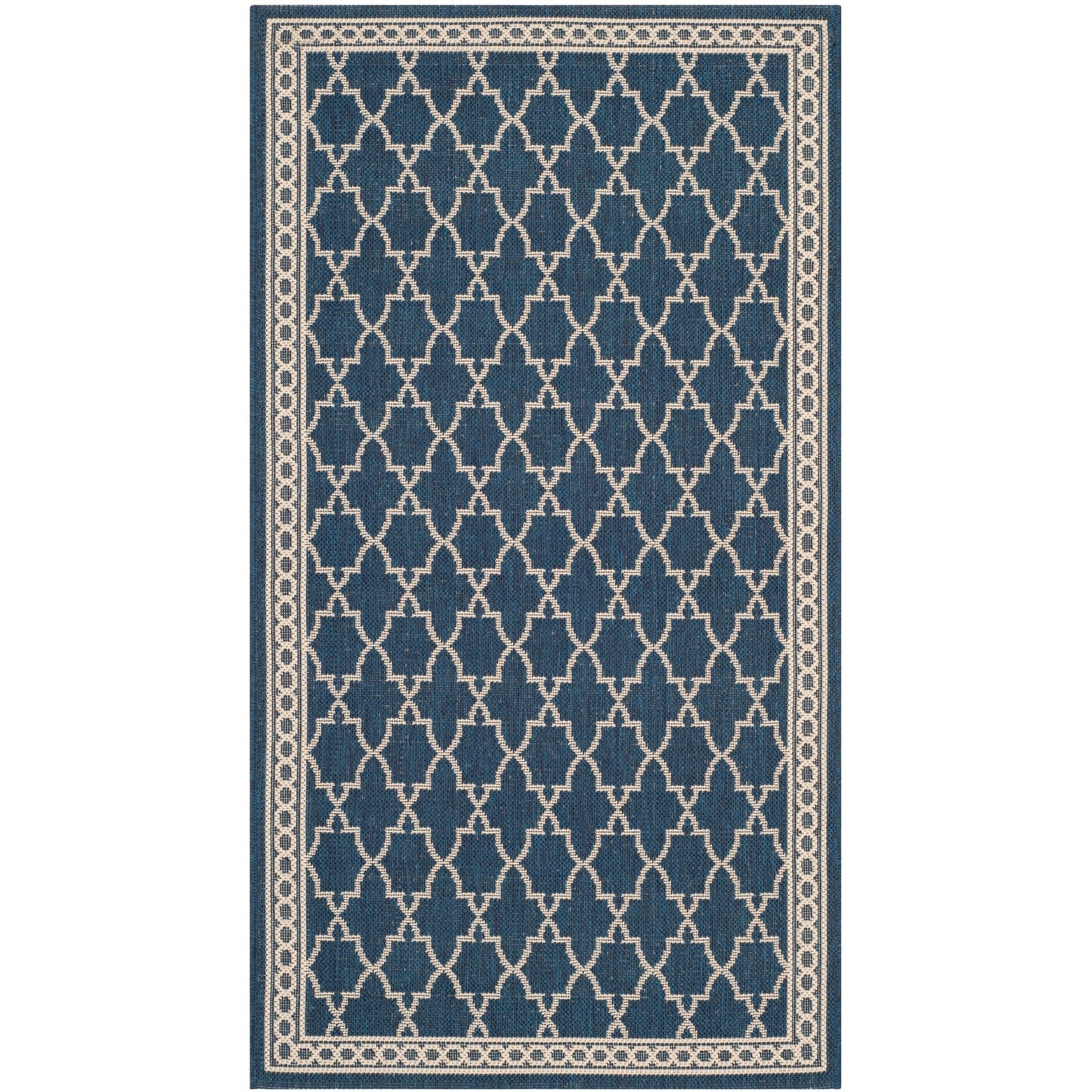 Tapis de jardin imperméable pour intérieur/extérieur SAFAVIEH Courtyard Janell Treillis