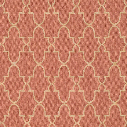 Tapis de jardin imperméable pour intérieur/extérieur SAFAVIEH Courtyard Janell Treillis