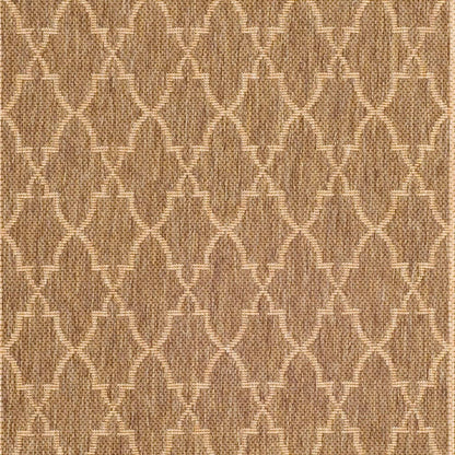 Tapis de jardin imperméable pour intérieur/extérieur SAFAVIEH Courtyard Janell Treillis