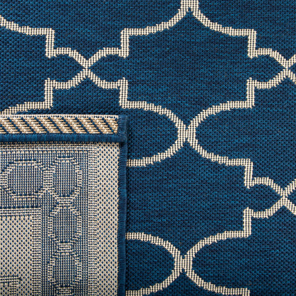 Tapis de jardin imperméable pour intérieur/extérieur SAFAVIEH Courtyard Janell Treillis